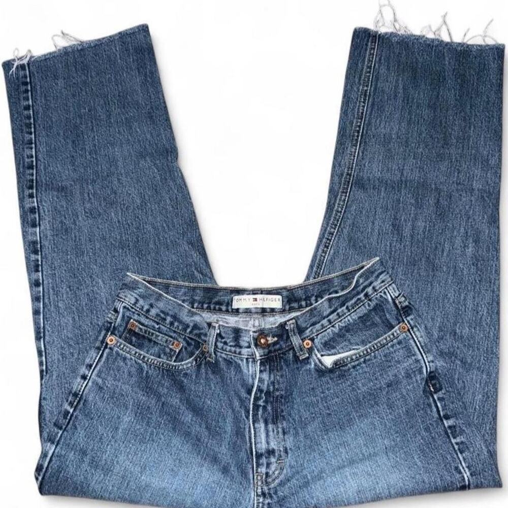 Vintage 2001 Tommy Hilfiger buckle back boyfriend jeans